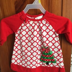 Christmas dress  6-9 mos.